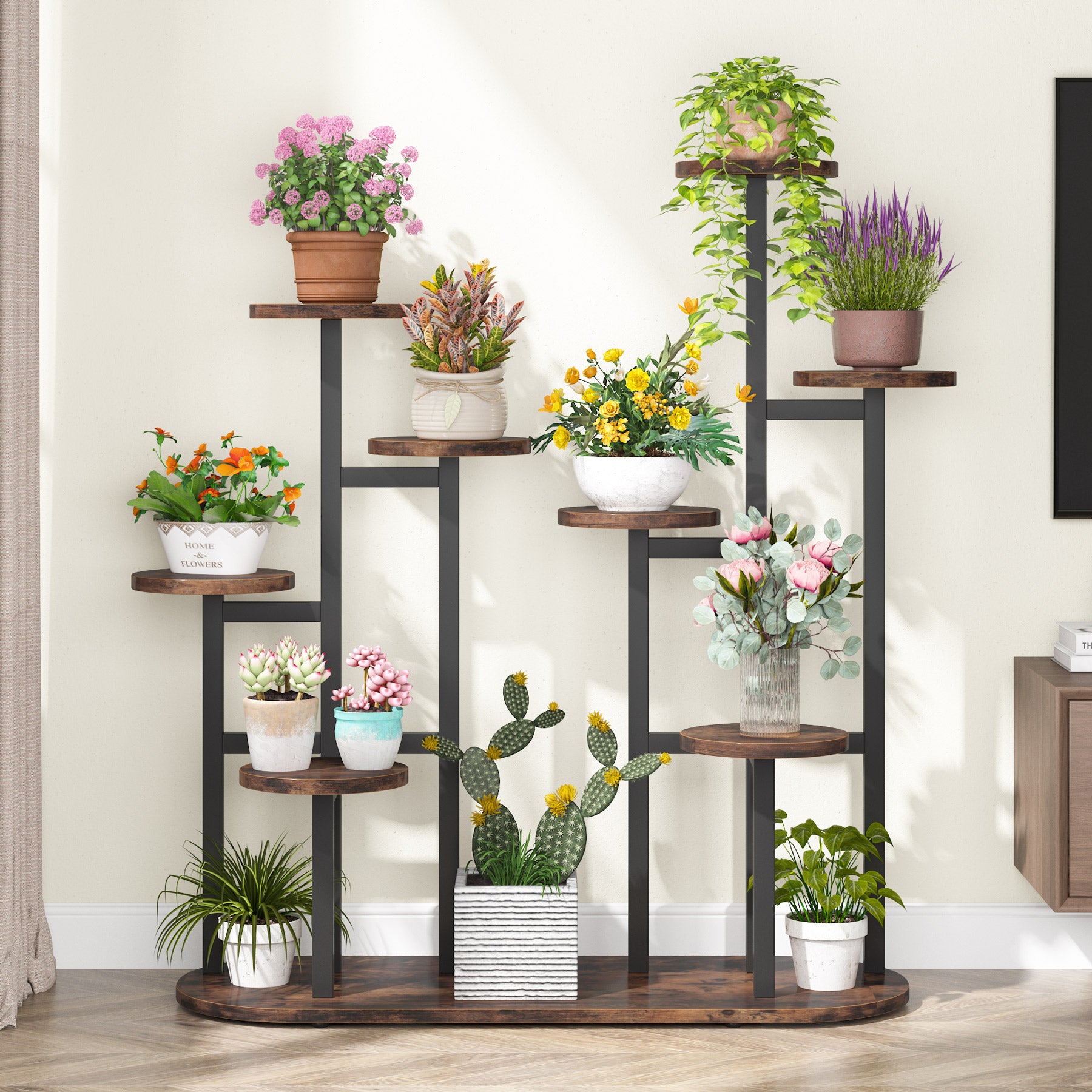 planter shelves indoor Multi-Tiered Plant Stand 11 Potted Flower Shelf – Little Tree