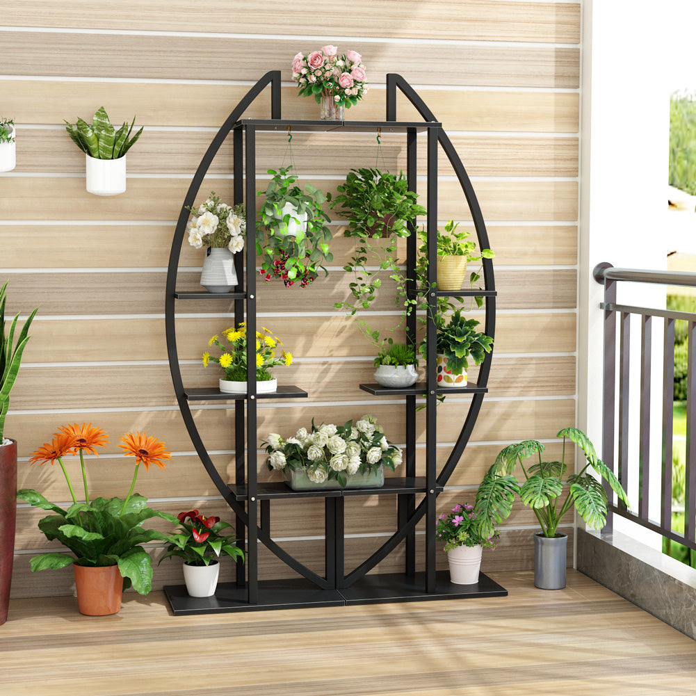 curved plant hanger Little tree 5-Tier Plant Stand Pack of 2, Multi-Purpose Curved Display  Shelf Bonsai Flower Plant Stand Rack for Garden, Patio, or Balcony, Home  Use – Little Tree