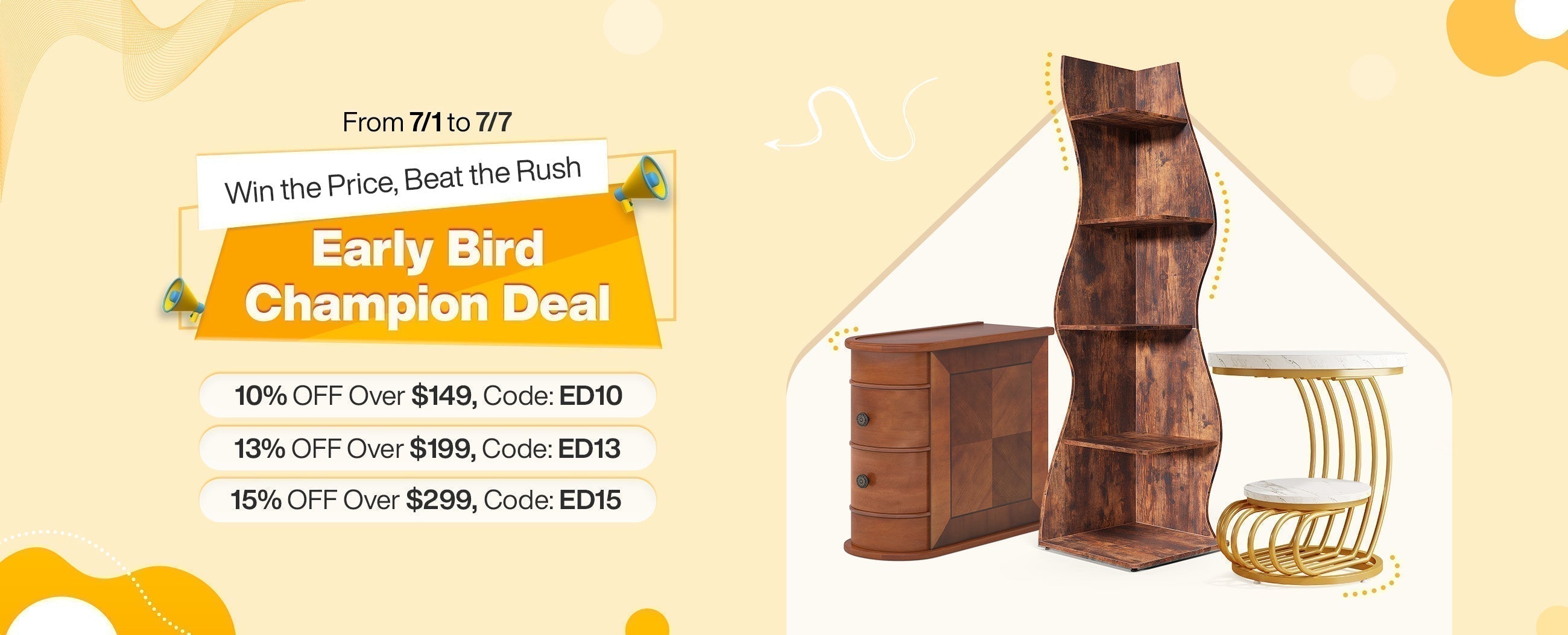 Prime Day Early Bird Sale: 15% Off Furniture | LITTLE TREE