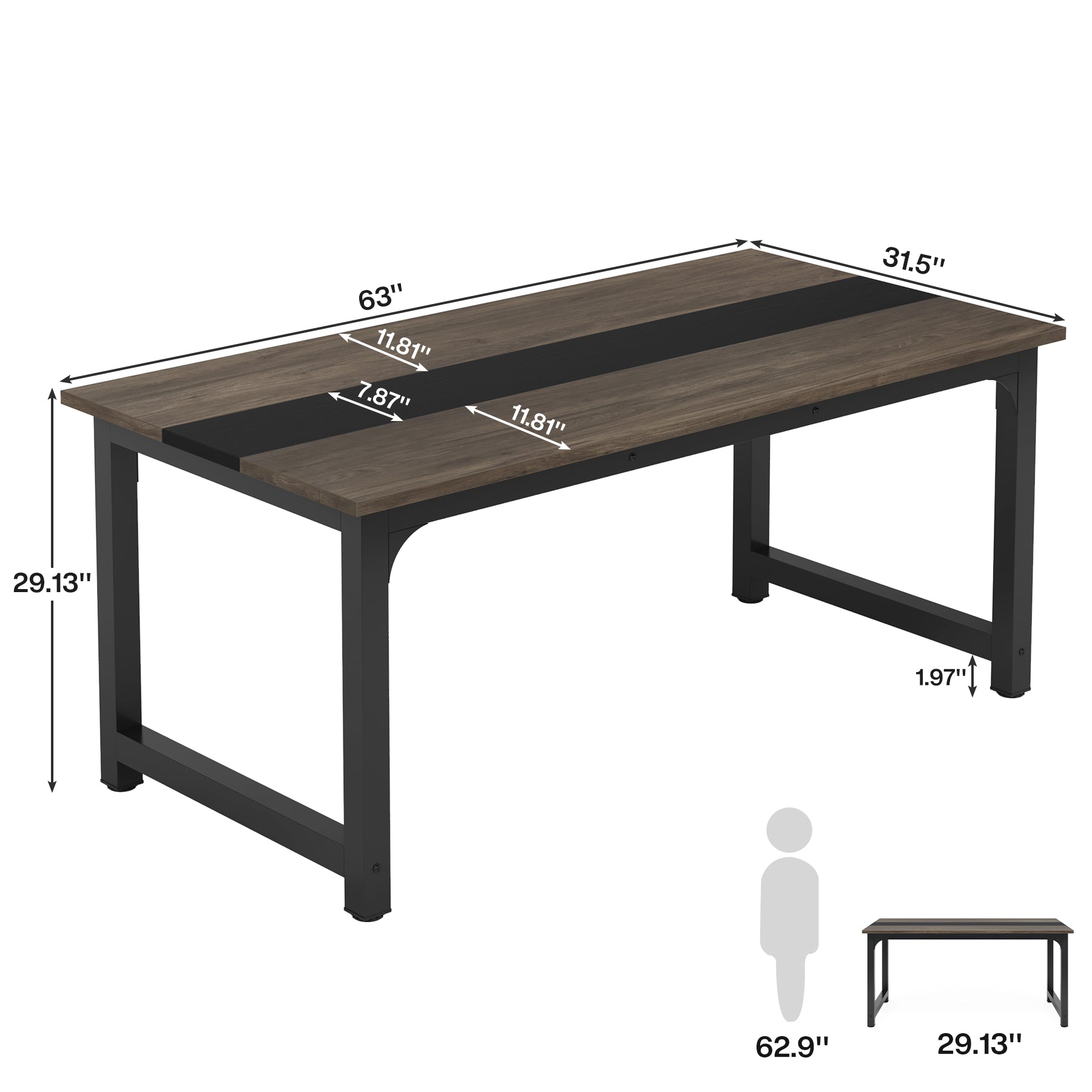 Simple Conference Table Computer Desk