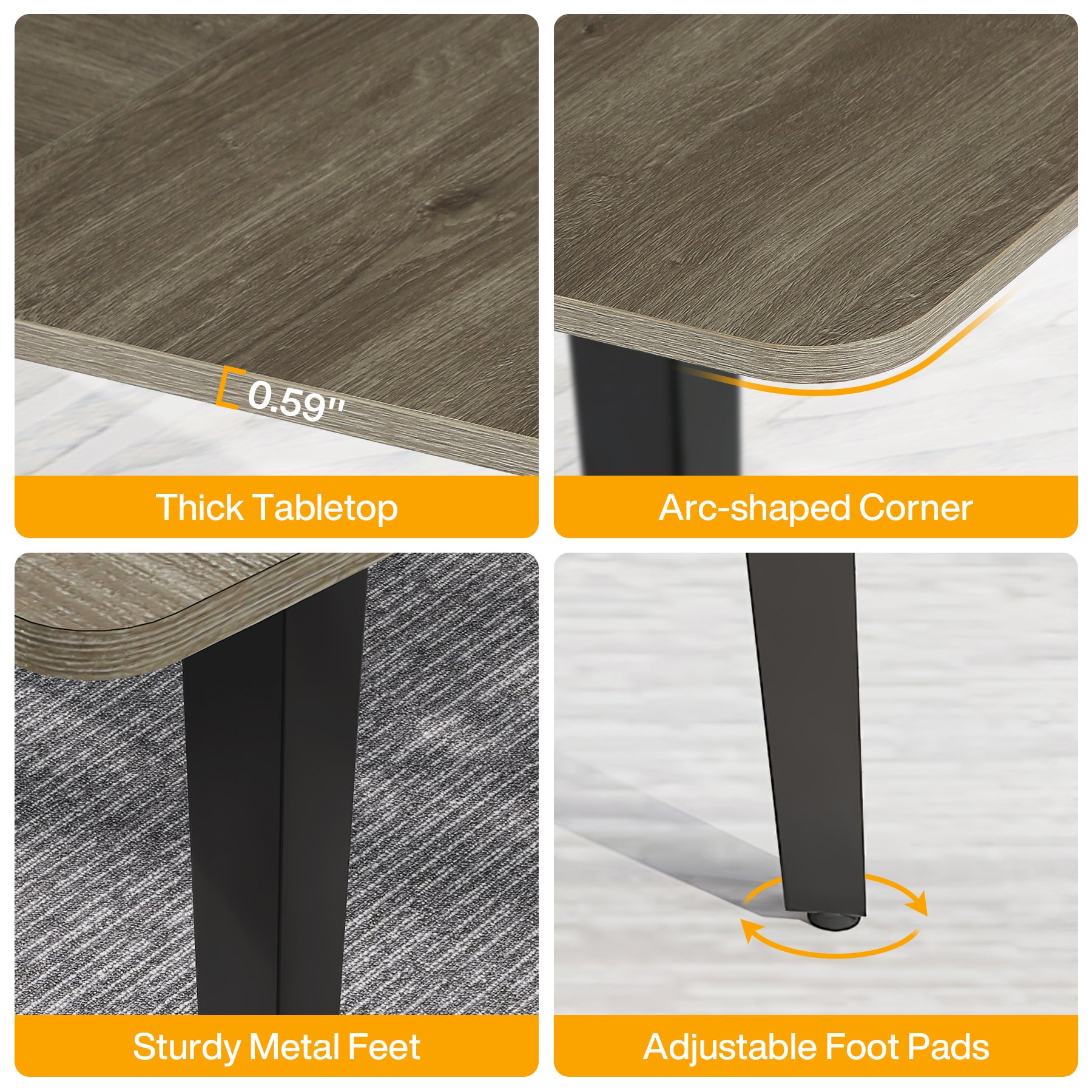 6FT / 8FT Boat Shaped Conference Table