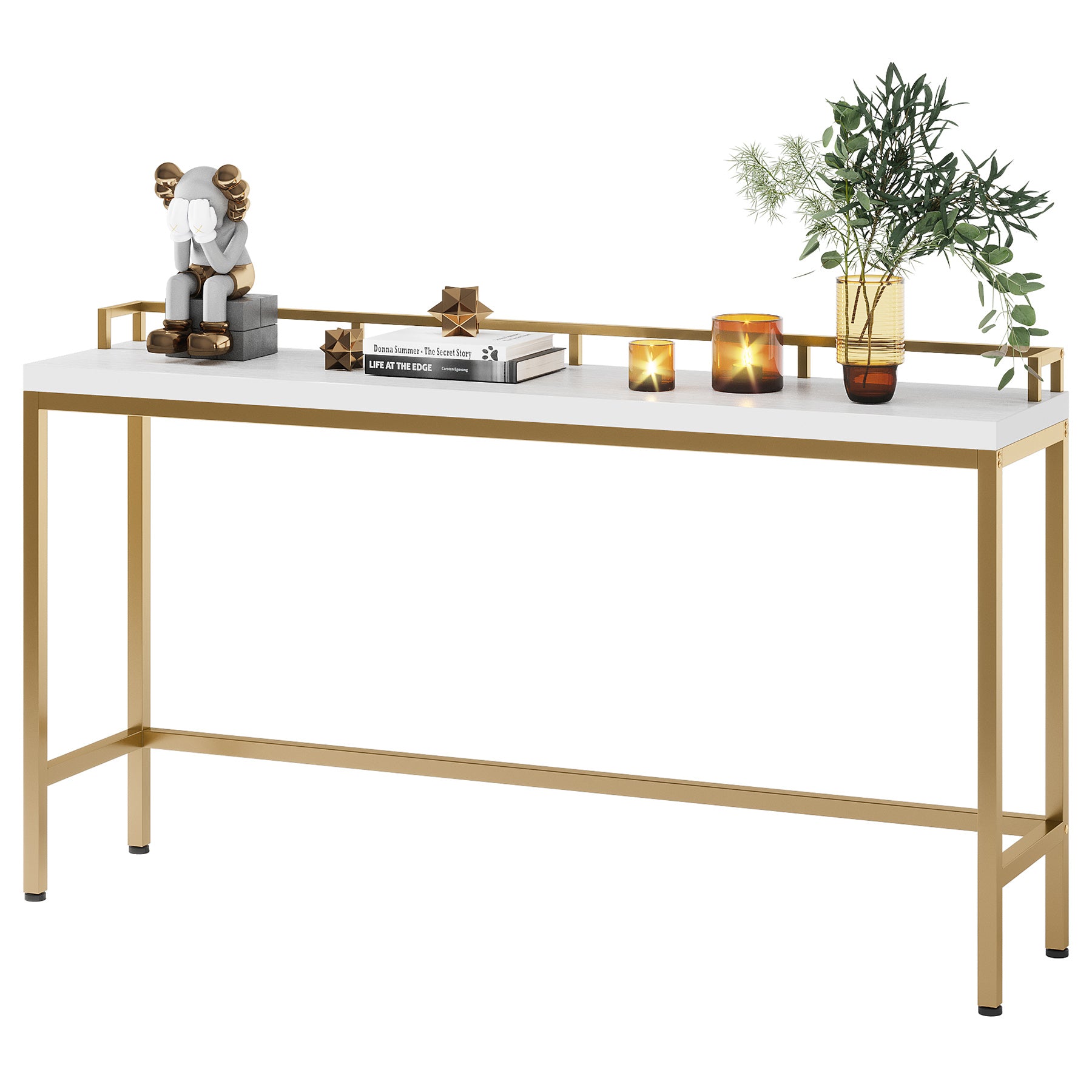 70.9" Console Table Behind Sofa Couch