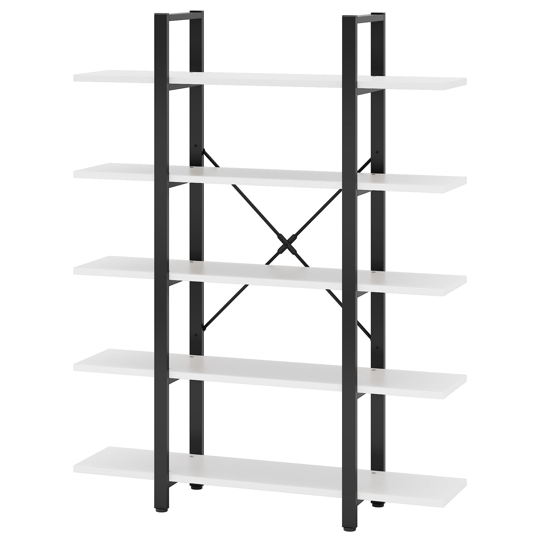 5-Tier Bookshelf Industrial Bookcase