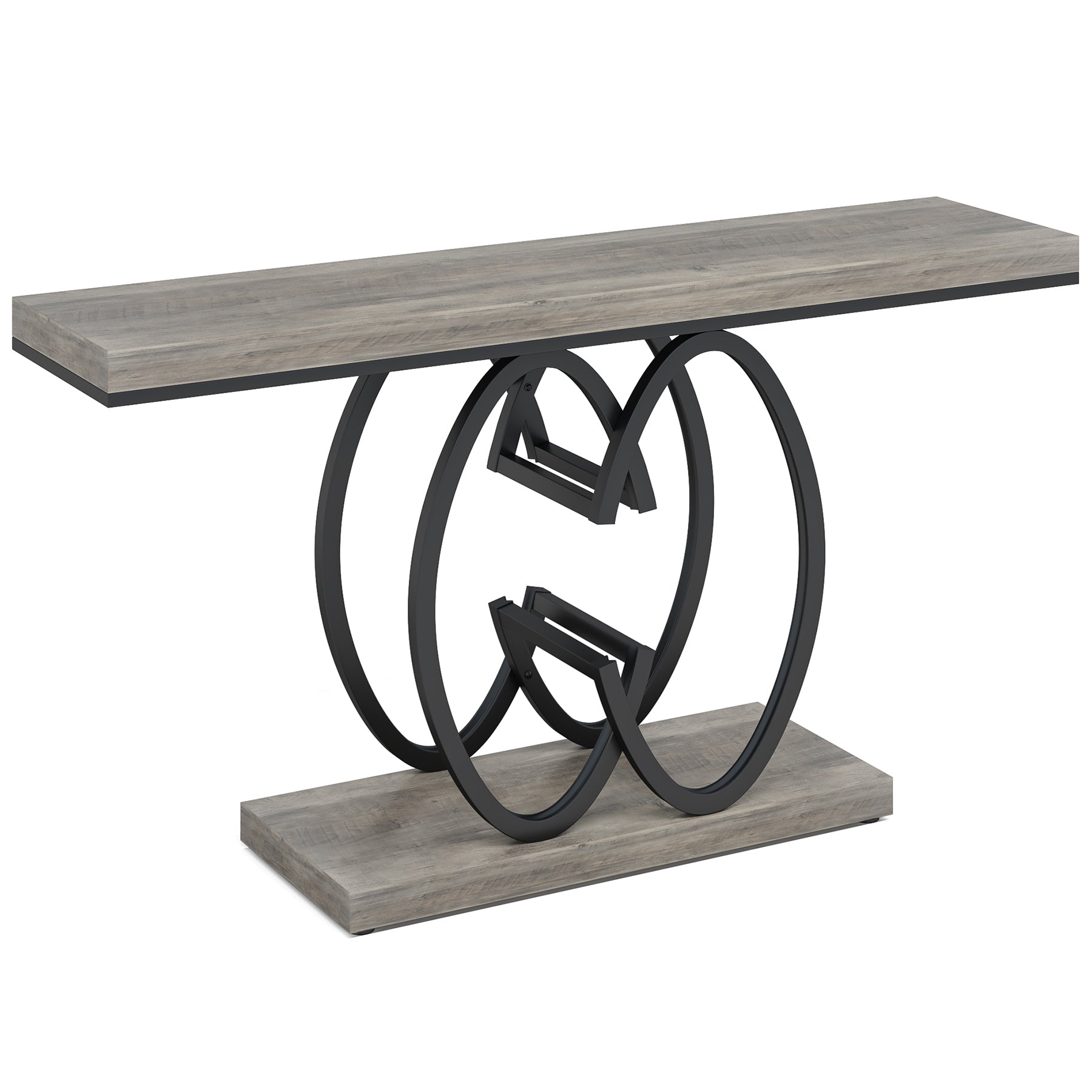 55" Narrow Console Table, Modern Sofa Accent Table for Hallway Tribesigns