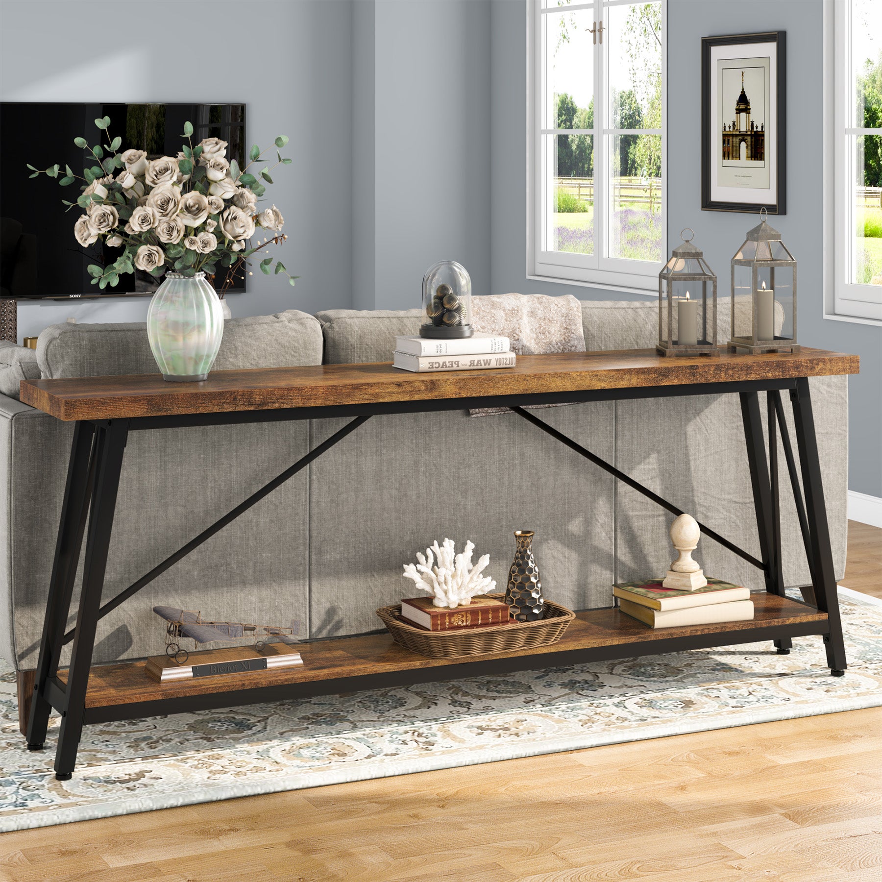 70.9" Console Table Extra Long Sofa Table
