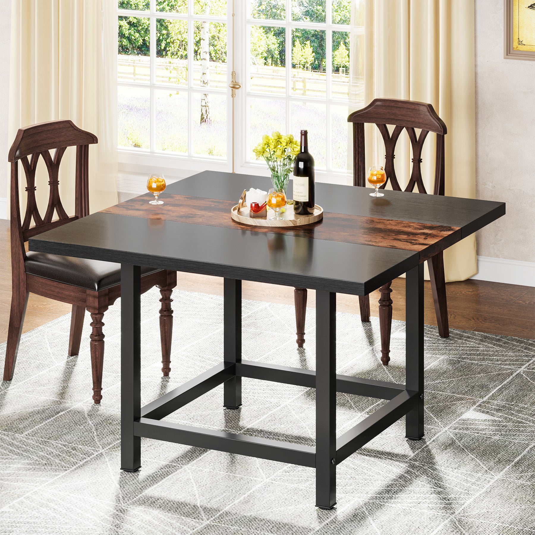 Square Dining Kitchen Table for Small Space