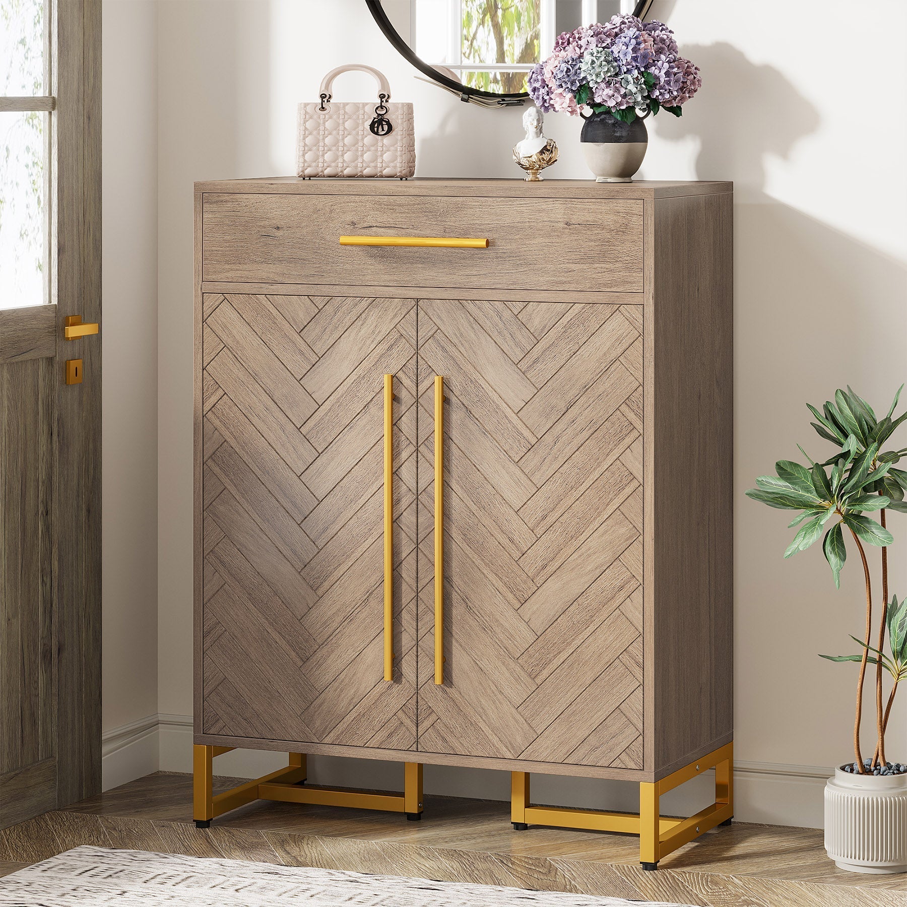 Light Brown & Gold swatch