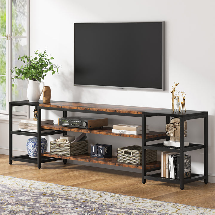 Little Tree 78.7" TV Stand, 3-Tier Media Entertainment Center for TV up to 85"