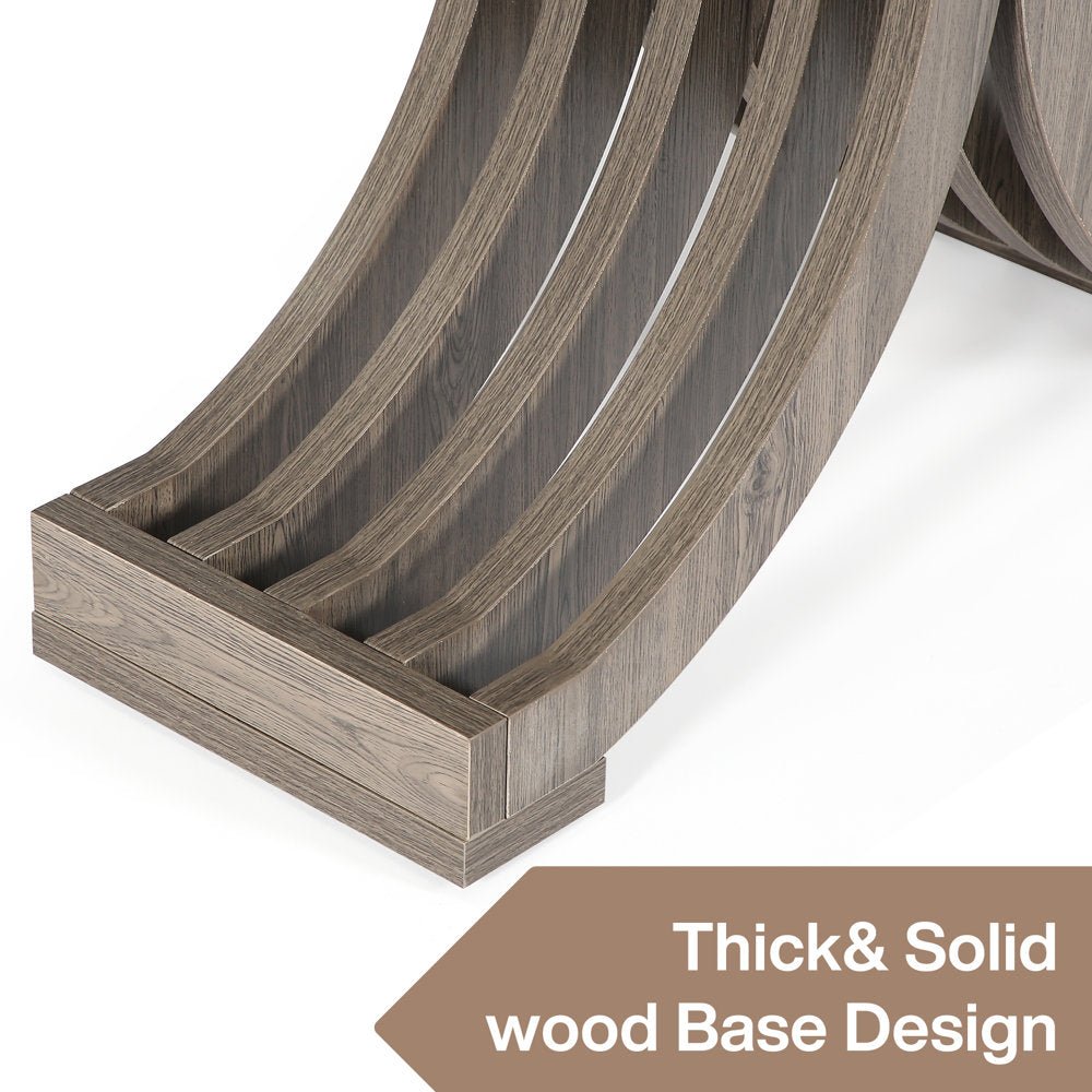 39" Console Table, Modern Faux Marble Entryway Sofa Table Tribesigns