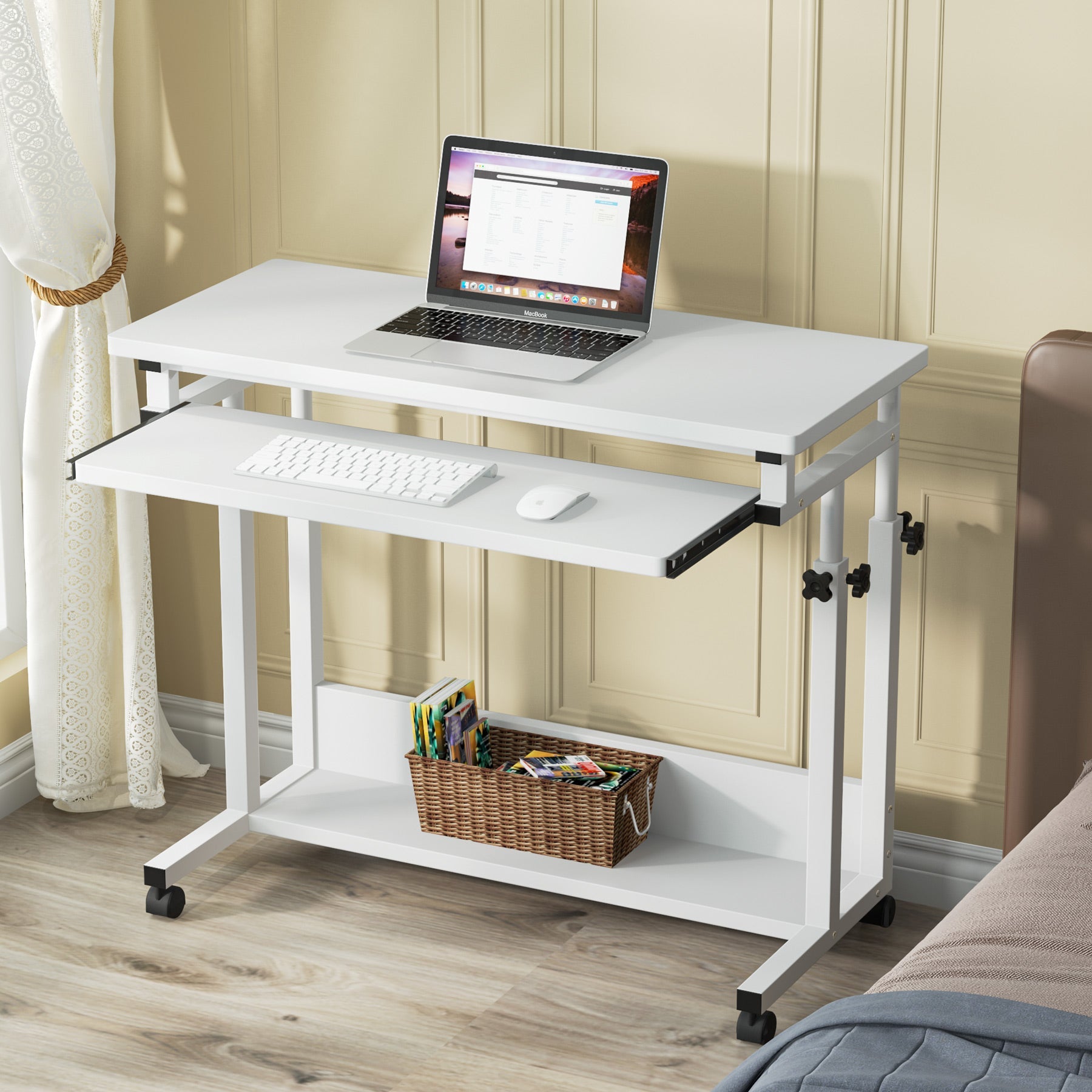 Tribesigns Height Adjustable Desk, Rolling Standing Desk Portable Desk Tribesigns