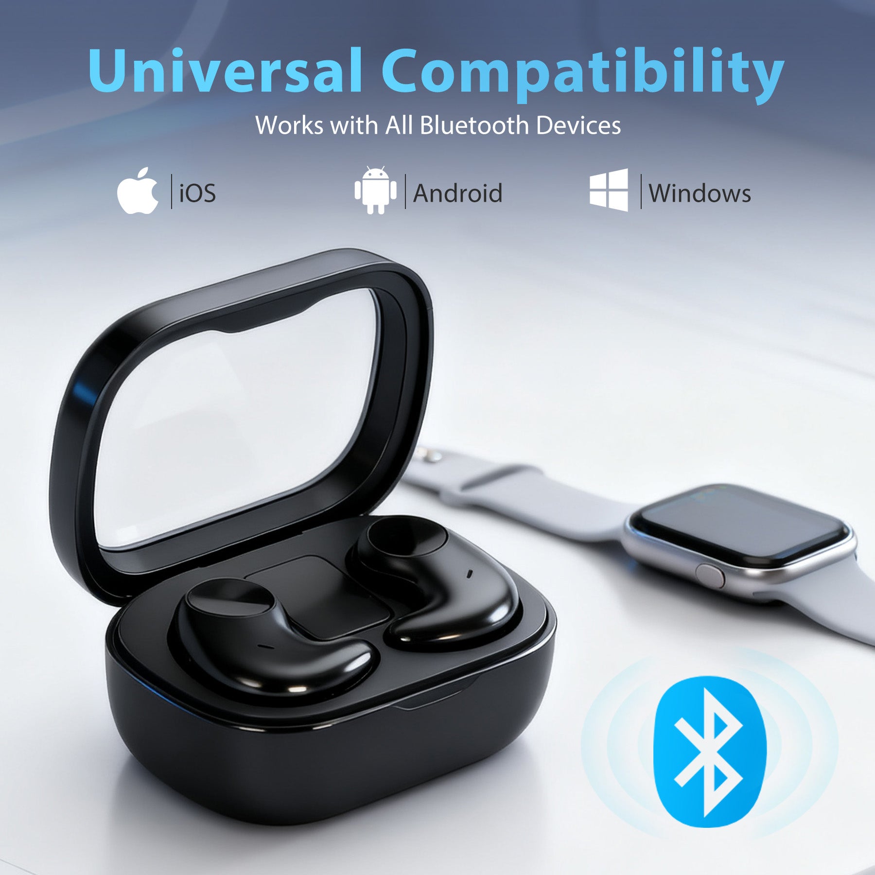 MEGIVEZ Sleep Headphones Bluetooth, Mini Wireless Sleep Earbuds for Side Sleepers