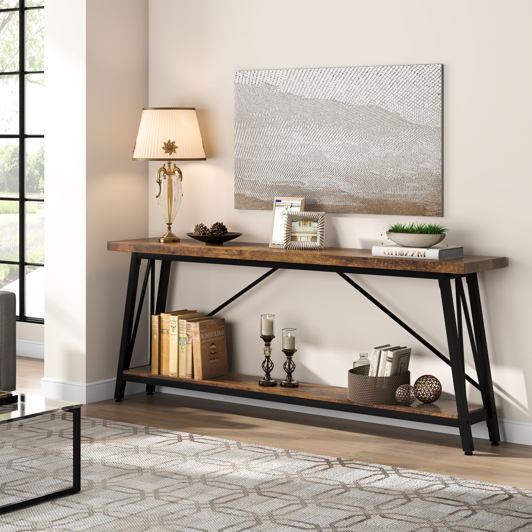 70.9" Console Table Extra Long Sofa Table