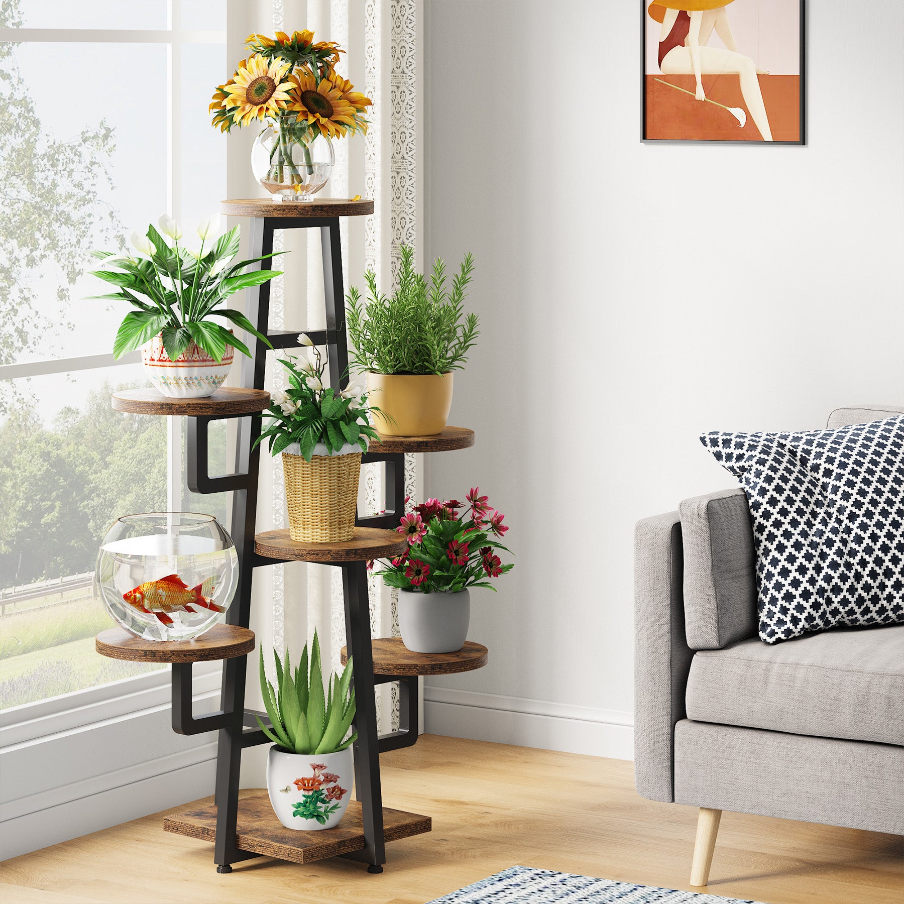7 Tier Plant Stand Plant Pots Holder Rack