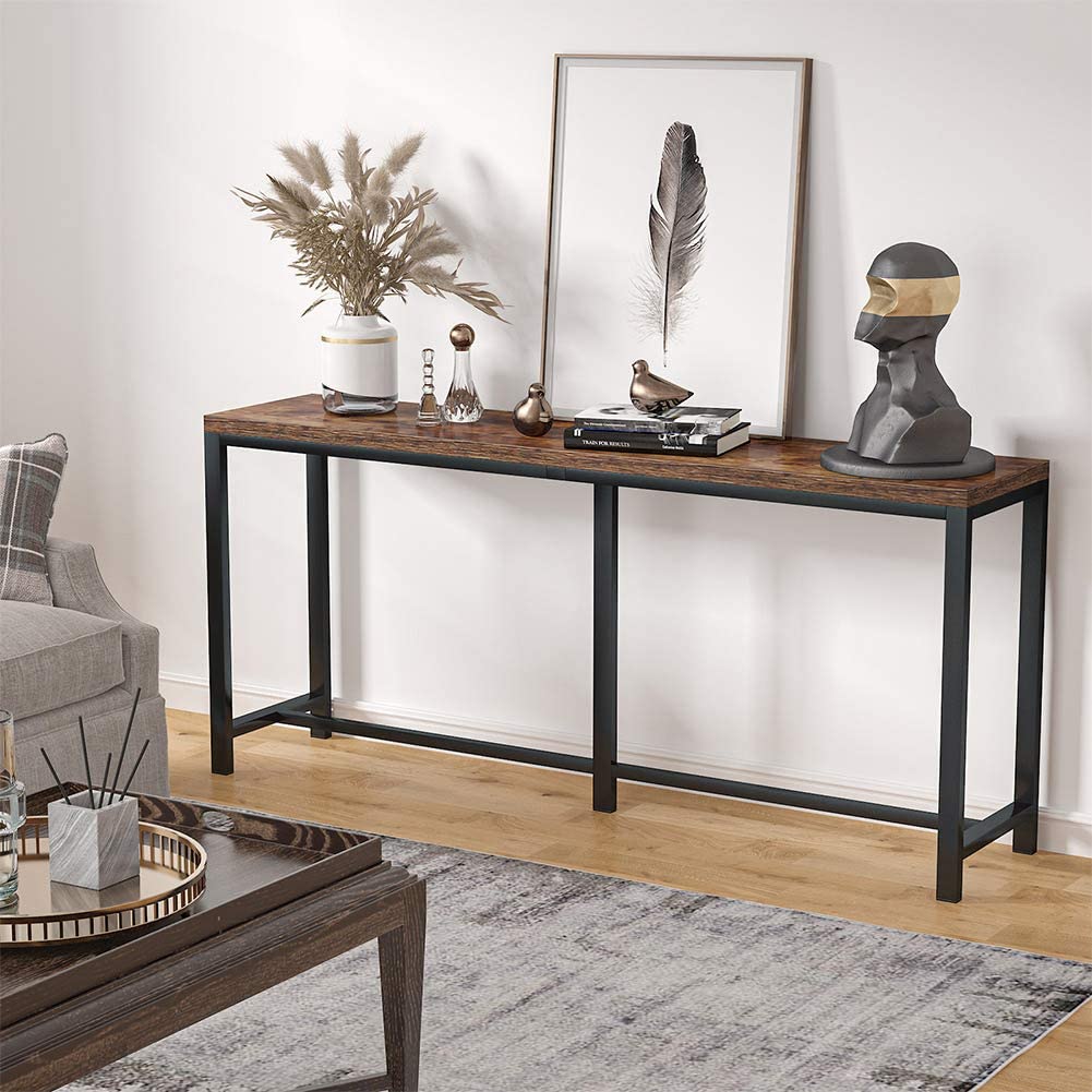 Console Table, Narrow Hallway Table, 70.9 inch Sofa Table Tribesigns
