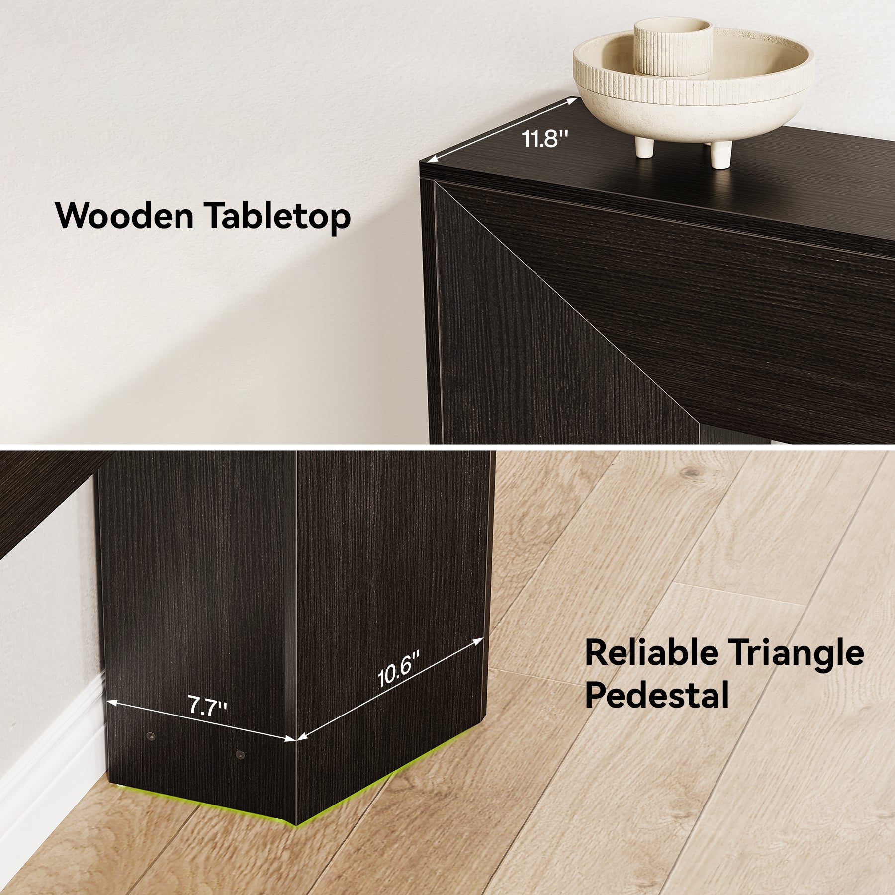 63" Console Table Sofa Table for Entryway