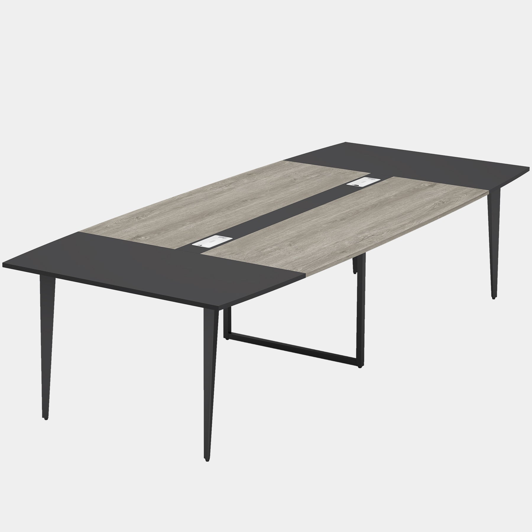 6FT / 8FT Conference Table, Modern Boat Shaped Meeting Table Tribesigns