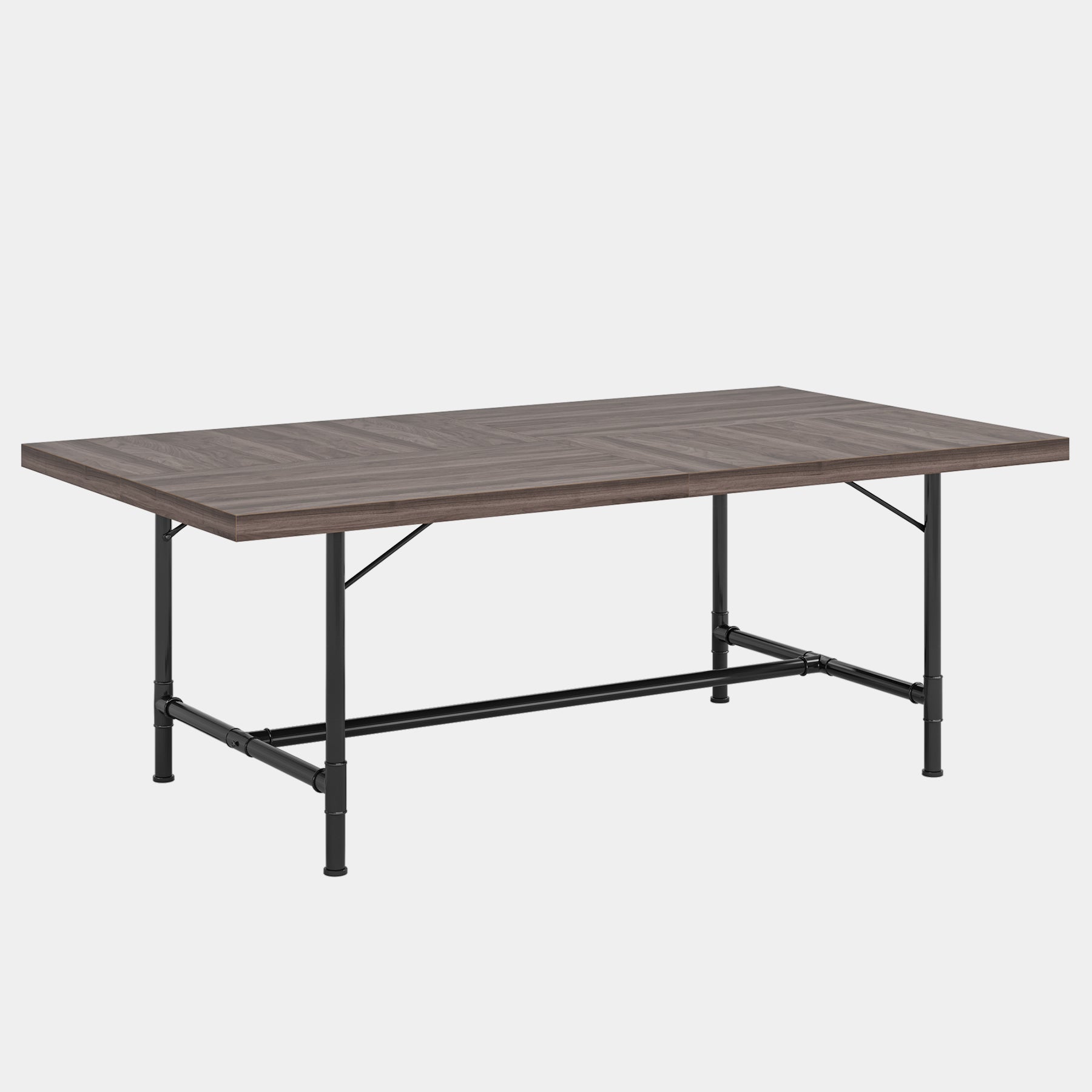 6FT Conference Table, 70.8" Rectangle Training Table Boardroom Desk Tribesigns