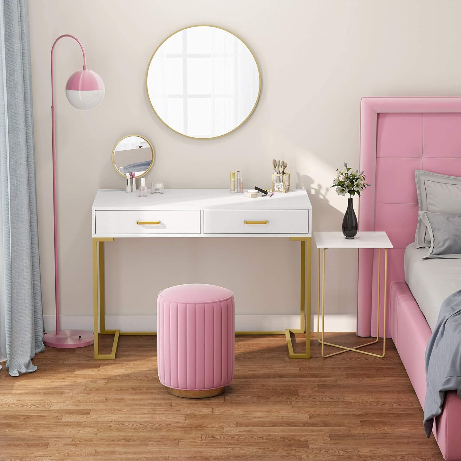 40" Computer Writing Desk with 2 Drawers