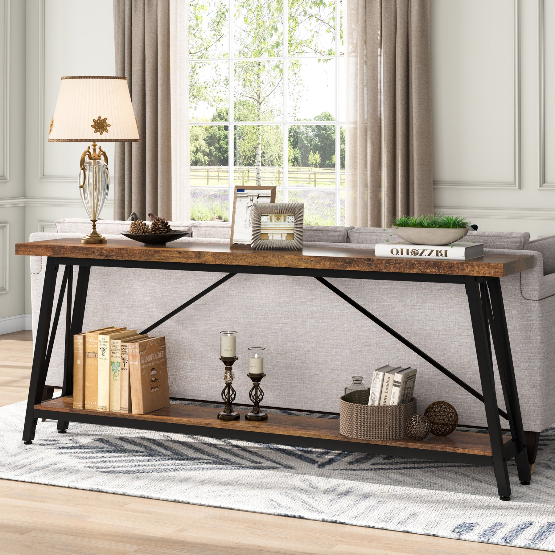 70.9" Console Table Extra Long Sofa Table