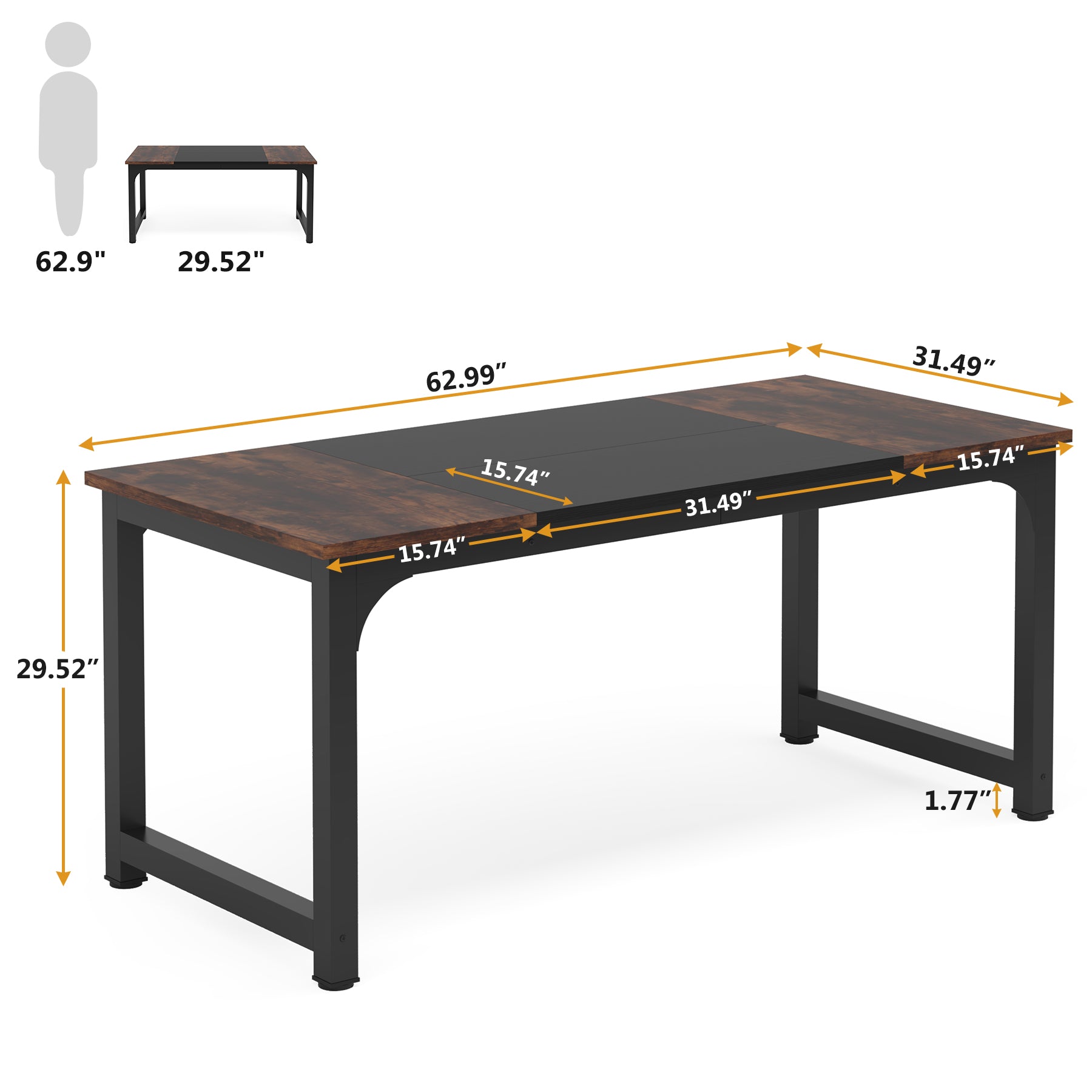 Simple Conference Table Computer Desk