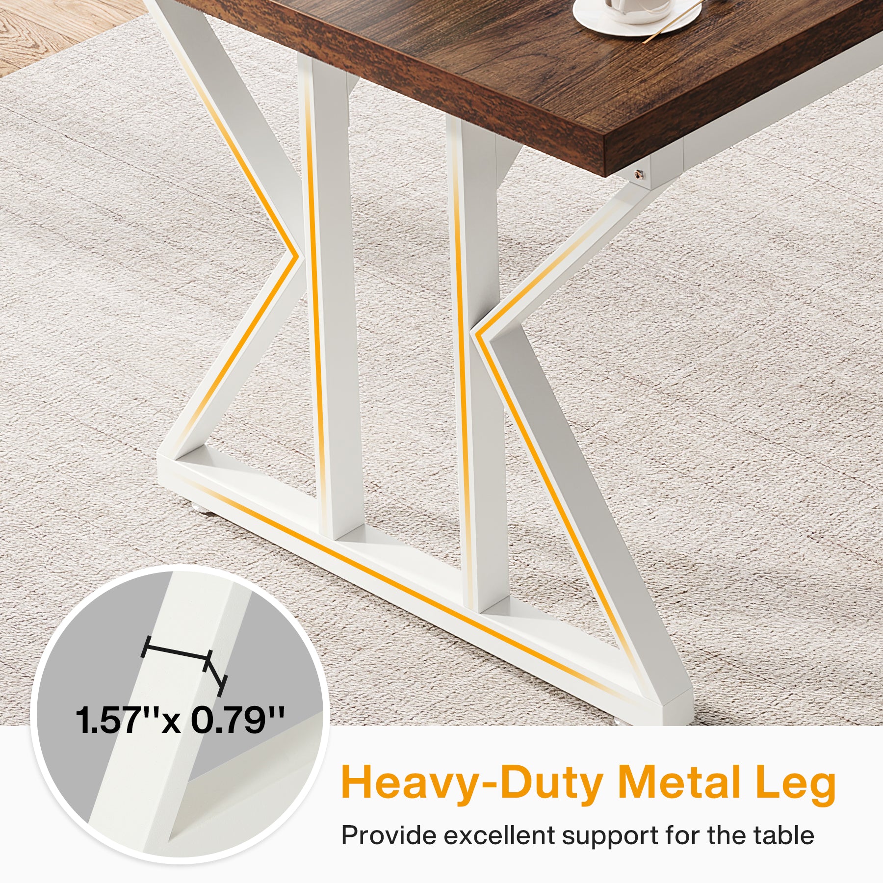 78.7" Executive Desk Two Person Desk