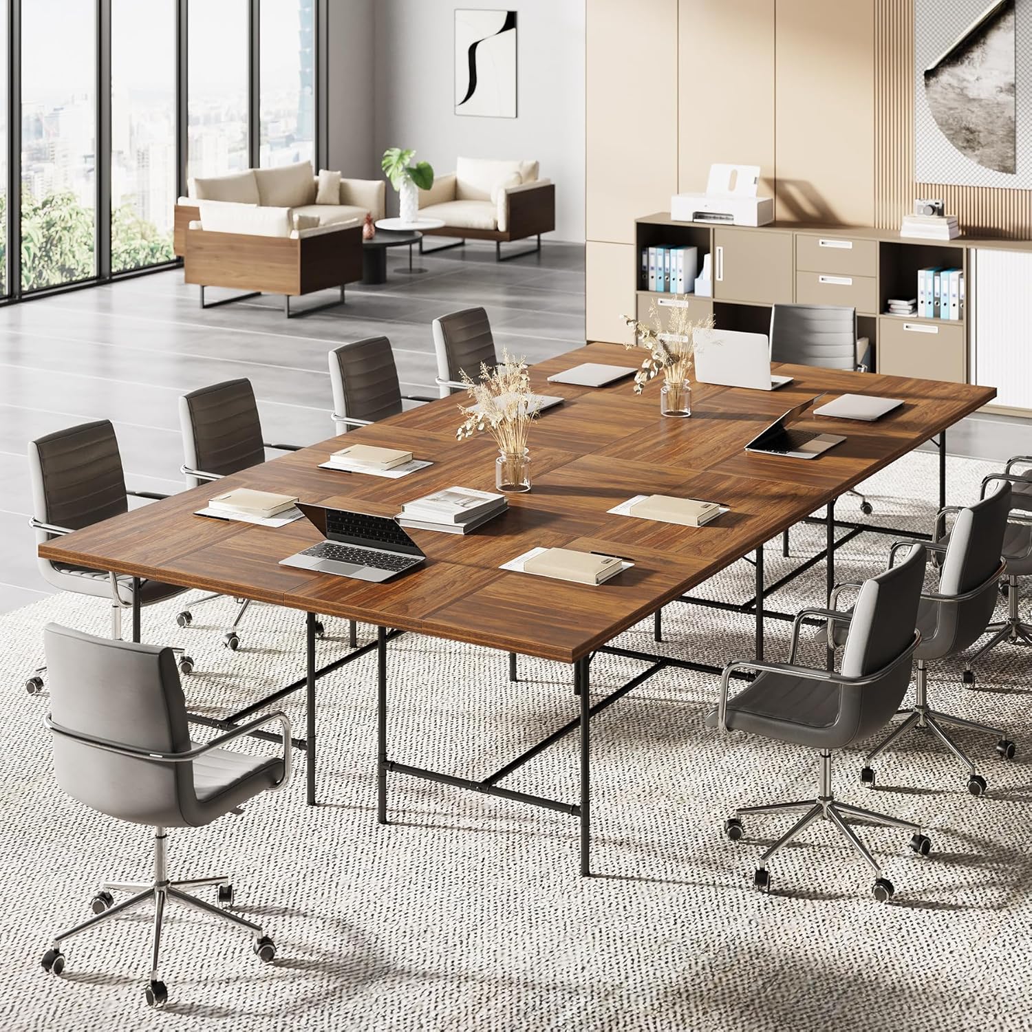 6FT Conference Table Rectangle Meeting Table (2-Piece)