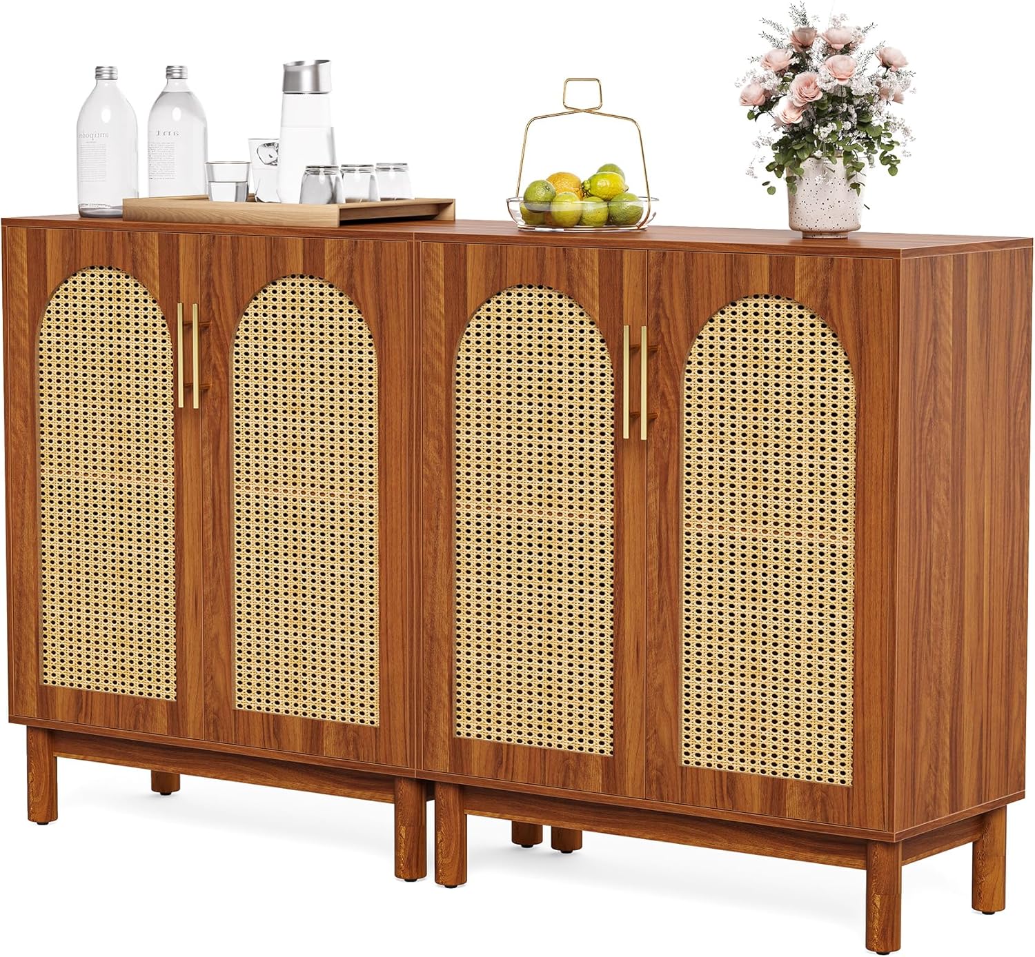 59" Sideboard Buffet Cabinet Credenza with 4 Doors