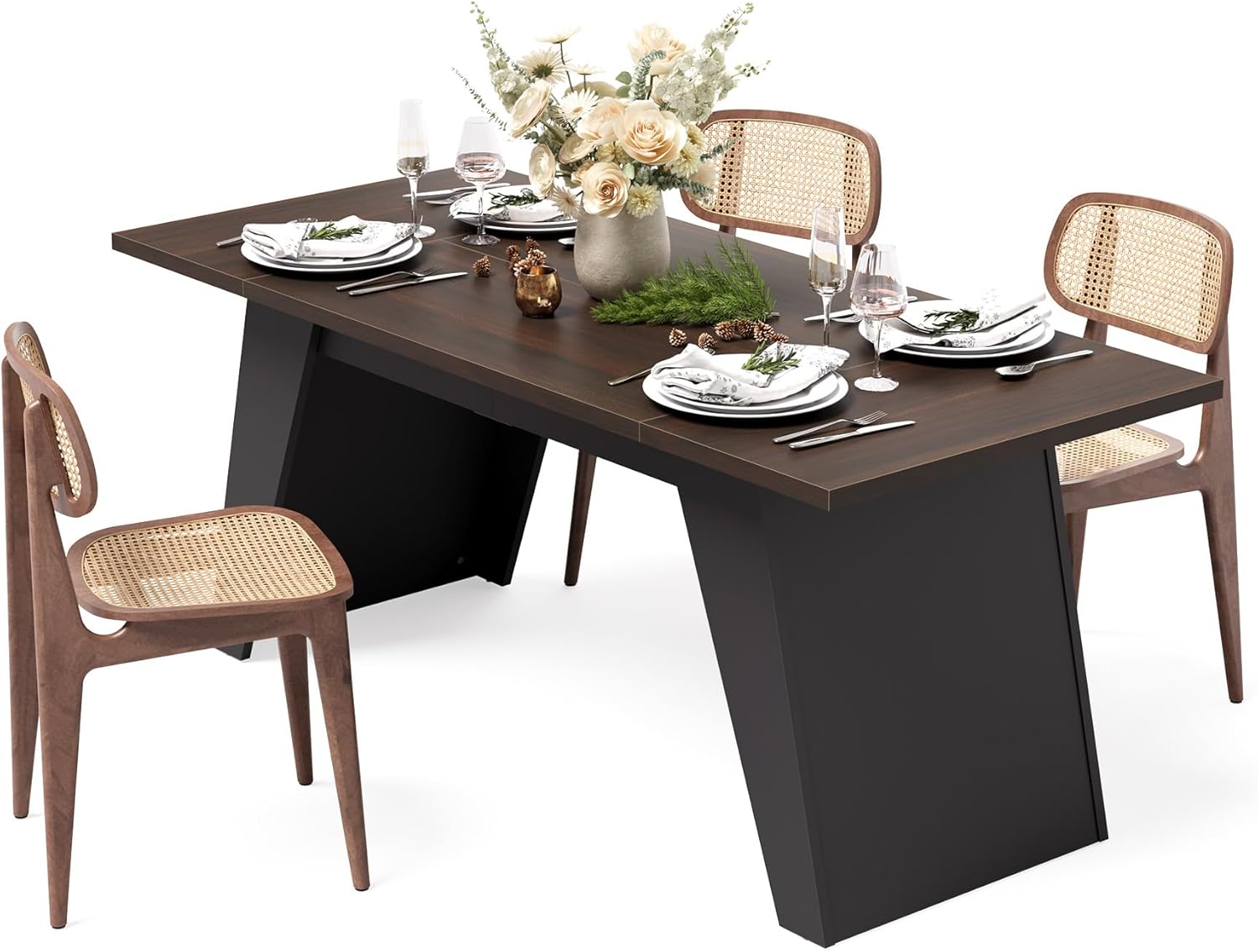 71" Rectangular Dining Table for 4-6 People