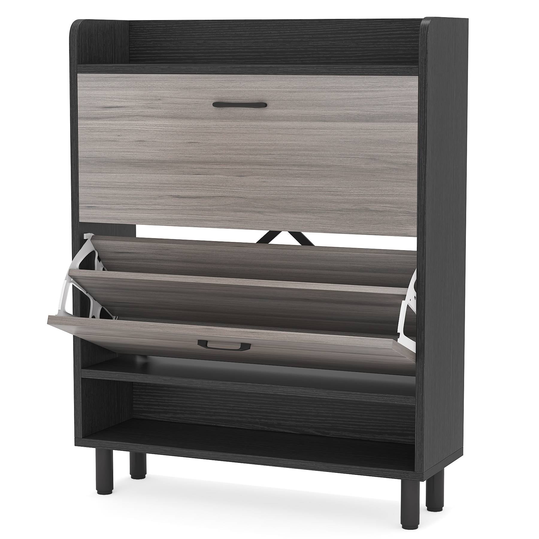 Tribesigns Shoe Storage Cabinet, 3-Tier Shoe Organizer Rack Tribesigns