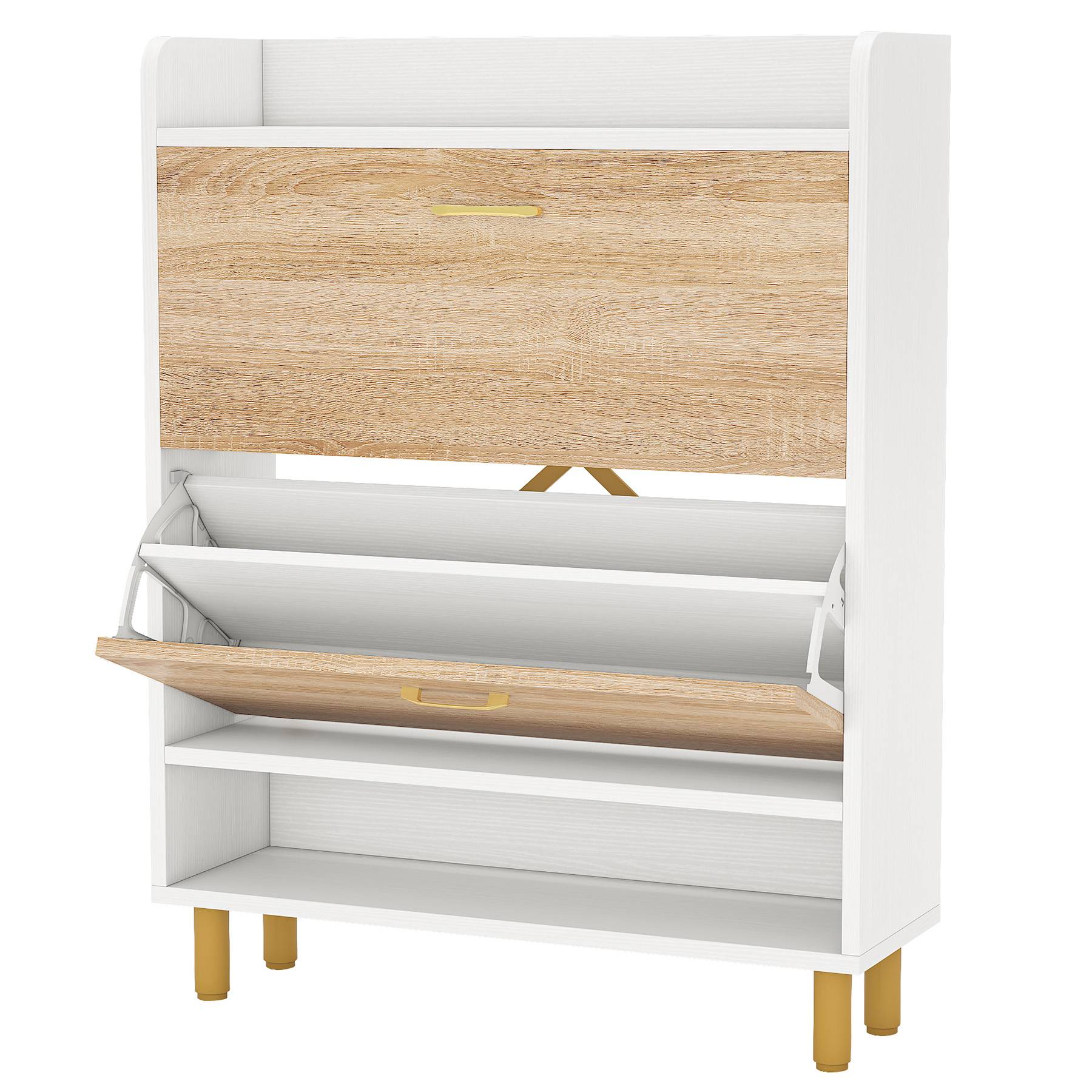 Tribesigns Shoe Storage Cabinet, 3-Tier Shoe Organizer Rack Tribesigns