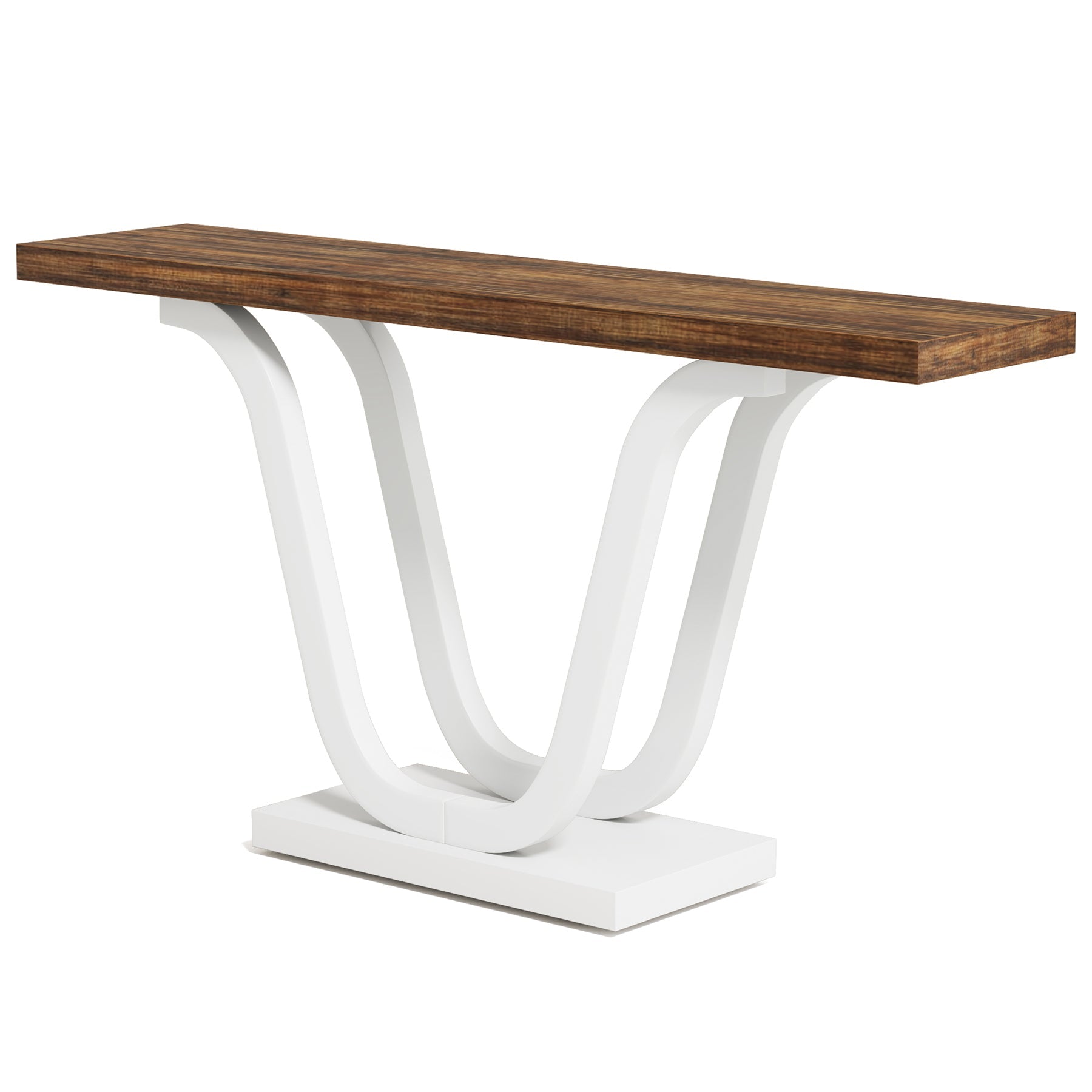 Console Table, 55 Inch Farmhouse Sofa Table Hallway Table Tribesigns