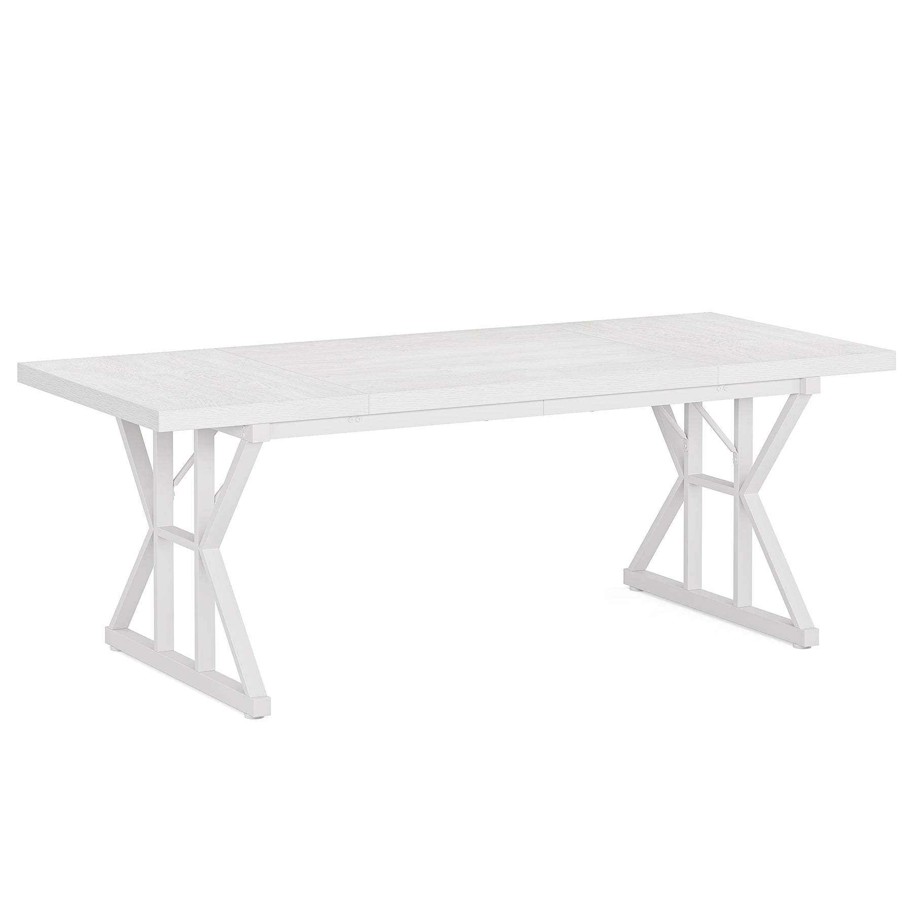 Wood Dining Table, Farmhouse 70.8" Kitchen Table for 6 People Tribesigns