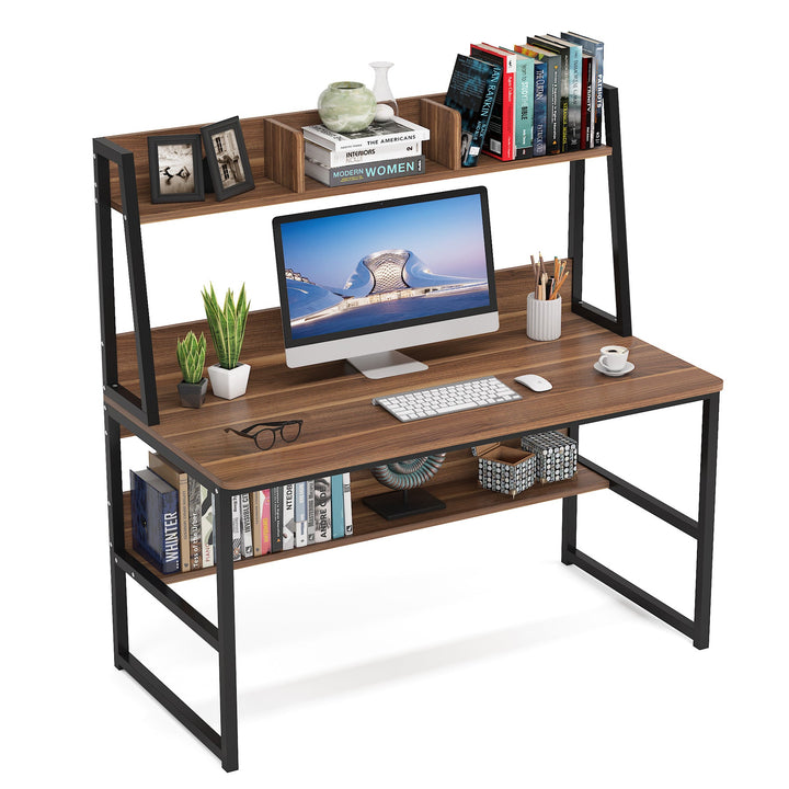 Computer Desk with Hutch