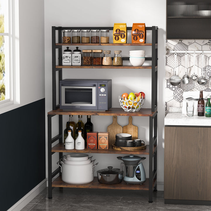 Bakers Rack with Hutch, Microwave Oven Stand