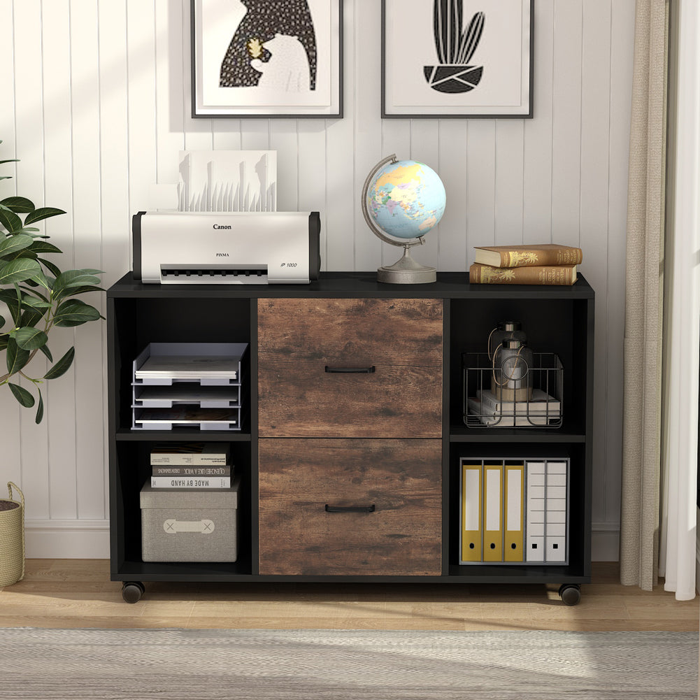 2-Drawer Mobile File Cabinet