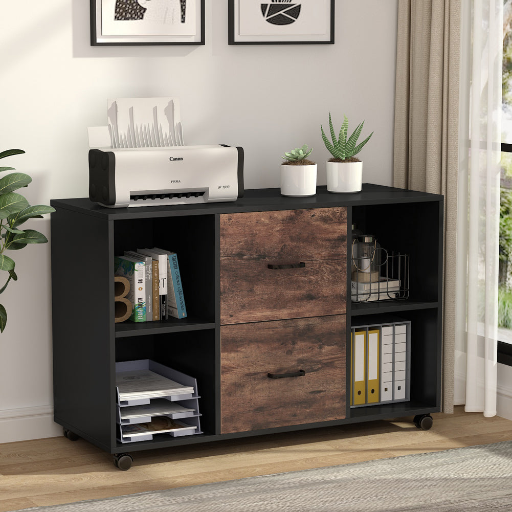 2-Drawer Mobile File Cabinet