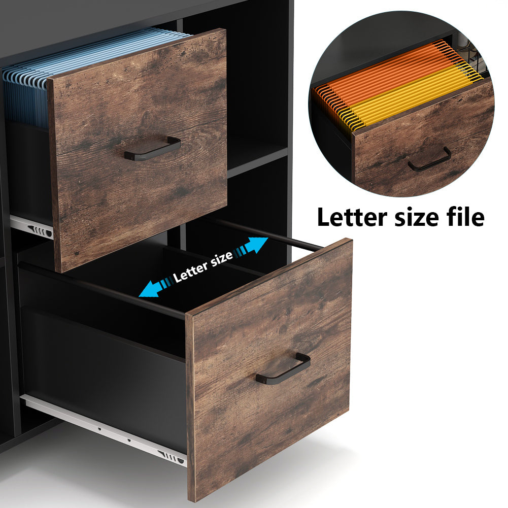 2-Drawer Mobile File Cabinet