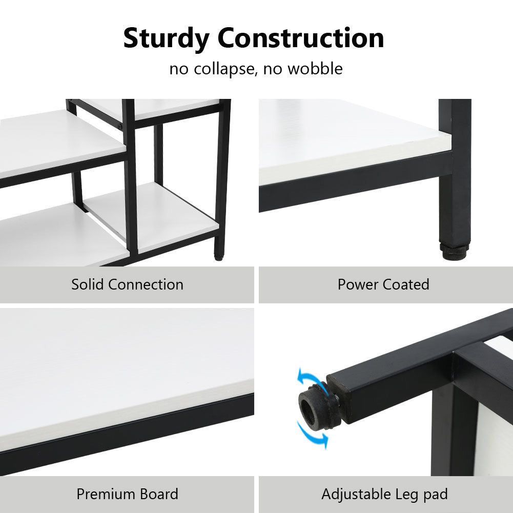Closet Organizer with 6 Shelves and Hanging Bar